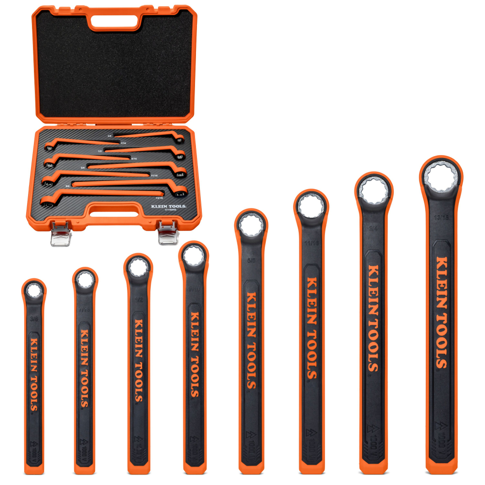 Insulated Box End Wrench Set, 8-Piece, Klein Tools Model# 47140INS
